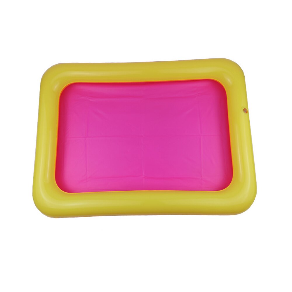 Børn bærbar oppustelig sandbakke formbar sandkasse indendørs leg sand ler farve mudder spil tilbehør legetøj: -en