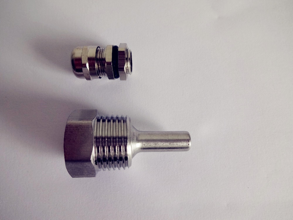 Thermowell. Length 30/50/100/150/200mm,Thread 1/2" (DN15) Stainless Steel 304 Homebrew Thermometer Part Home House Bar DIY Tools