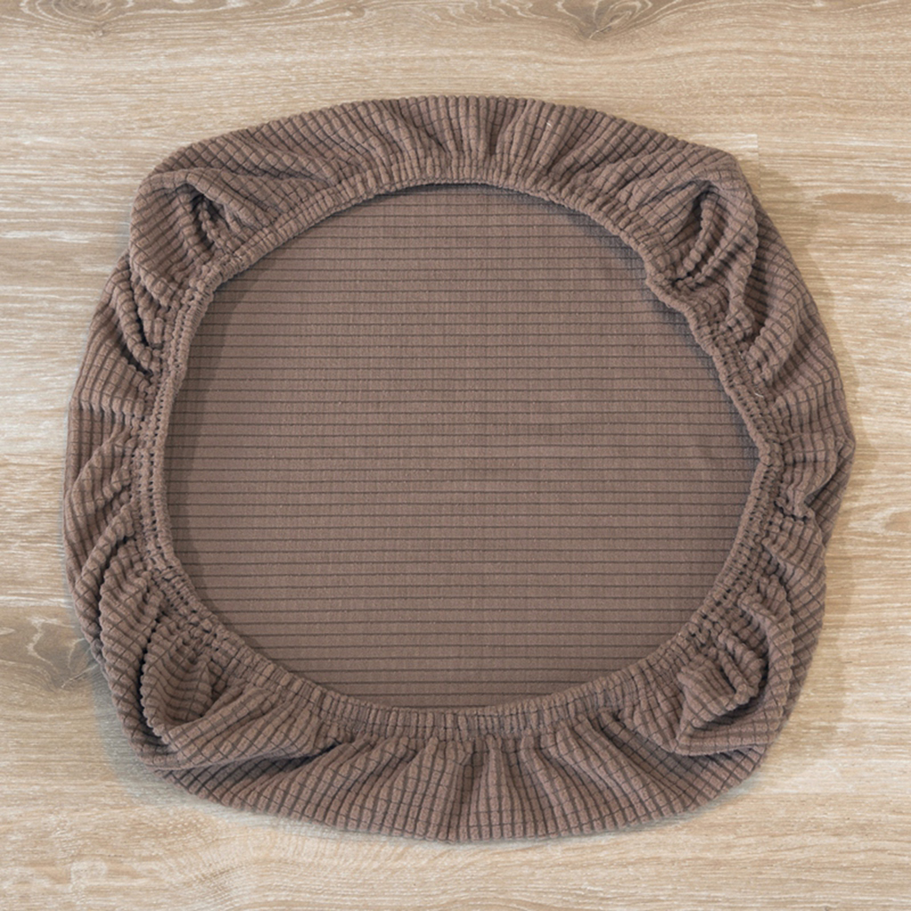 Afneembare stretch hoes voor bruiloftsbanketstoelen en eetkamerstoelen: Bruin