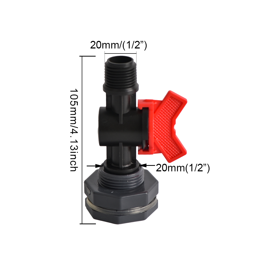 Rain Barrel Spigot Kit 1/2 3/4 1 inch Thread Kit with Bulkhead Fitting Hose Faucet Adapter for Water Tanks Garden Barrel: Lavender