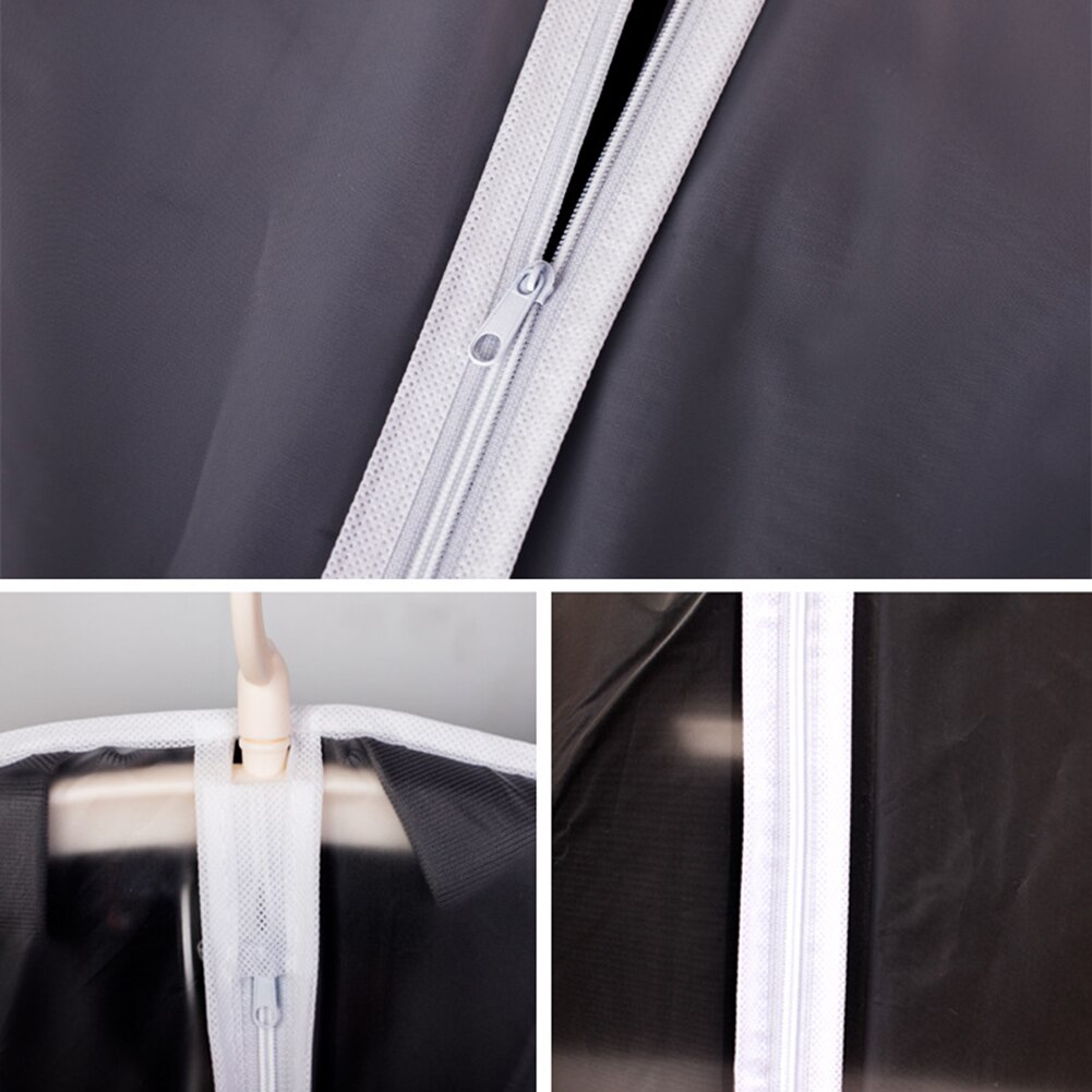 Lightweight Suit Coat Translucent Clothes Hanging Storage Bag Waterproof Foldable Home Wardrobe Storage Tool Saving Sapce