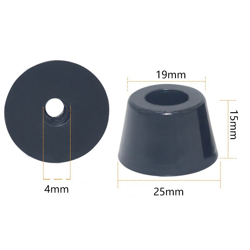 10 stücke Lautsprecher Schrank Möbel Stuhl Tisch Kasten Konische Gummi Fuß Pad edelstahl Stehen Stoßdämpfer Schleudern Widerstand: O