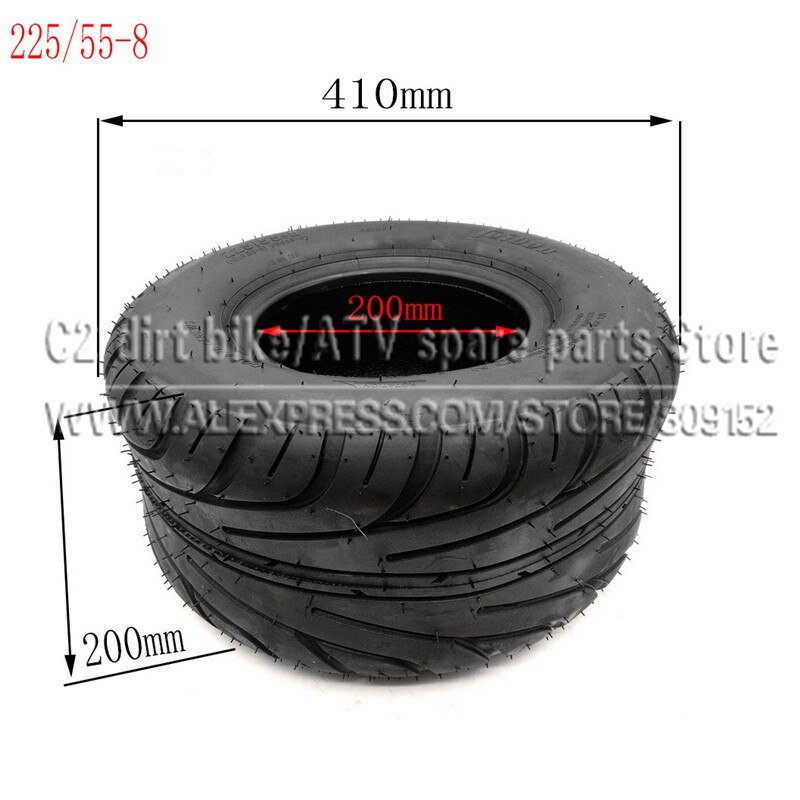 225/55-8 Tire 225/40-10 Tyre 18x9.50-8 Front or Rear 8inch 10inch 6PR Electric Scooter Vacuum Tires For Harley Chinese Bike