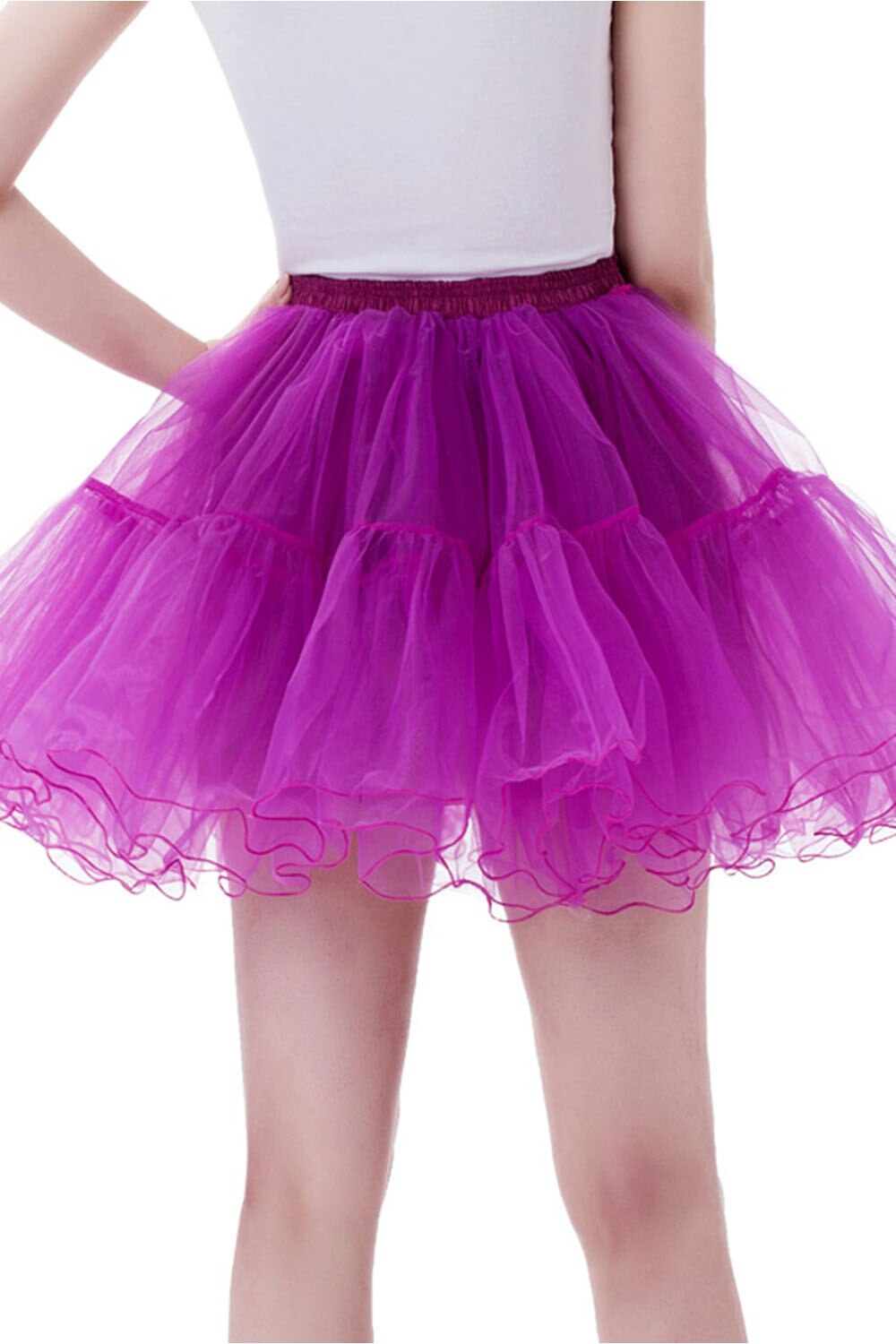 Jupon court Tutu en Tulle pour femmes, jupe-sous-jupe en maille plissée, robes de danse de Ballet, , en Stock