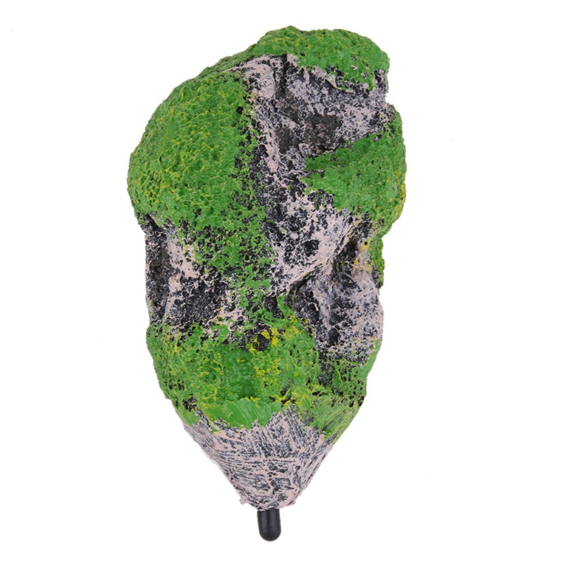 Aquarium Fish Tank Drijvende Rock Opgeschort Steen Kunstmatige Drijvende Puimsteen Decor flying Rock Ornament Voor Aquarium Decoratie: 14.3x8.7cm