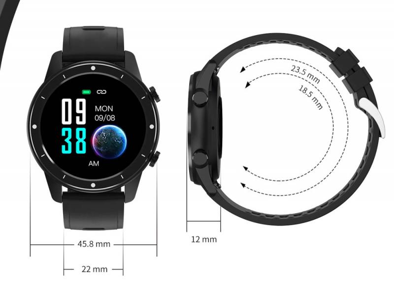 Smartwatch F50 - Bluetooth Calling - Full Touch Screen - GPS - Heart Rate - For Android & iOS