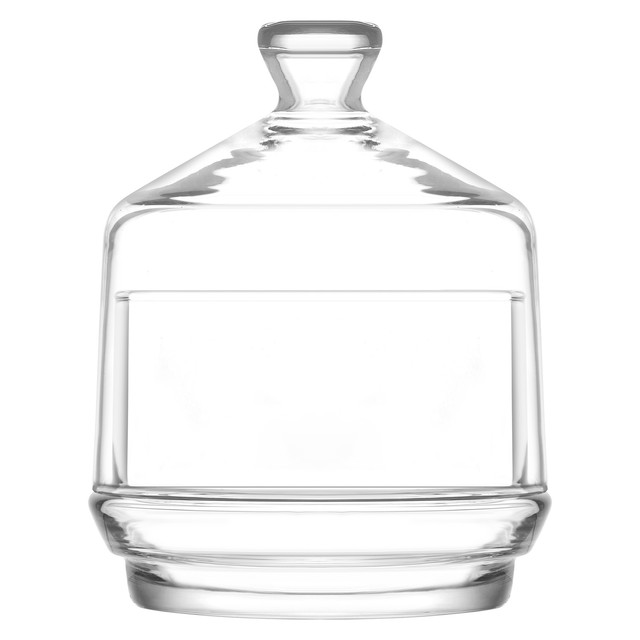 Glas sockerskål burk lock porslin middagsset dessert mat servering frukost behållare för kökstillbehör hem: F  - 260 cc