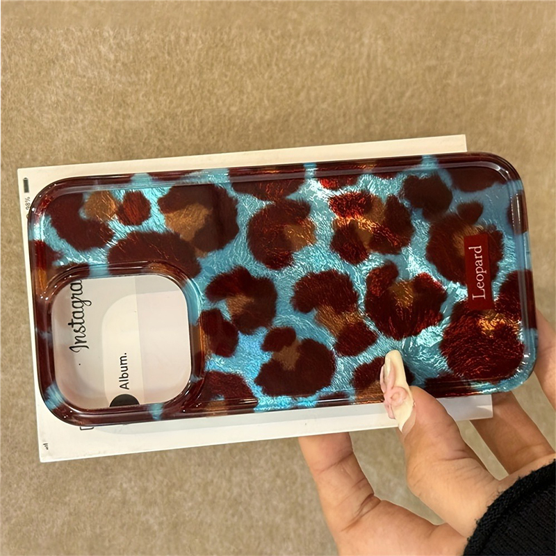 Eenvoudige Mode Smudge Luipaardprint Zachte Telefoonhoes Voor iPhone 15 Gevallen iPhone 16 Pro Max 14 13 12 11 XS X XR 7 8 Plus 16 Cover