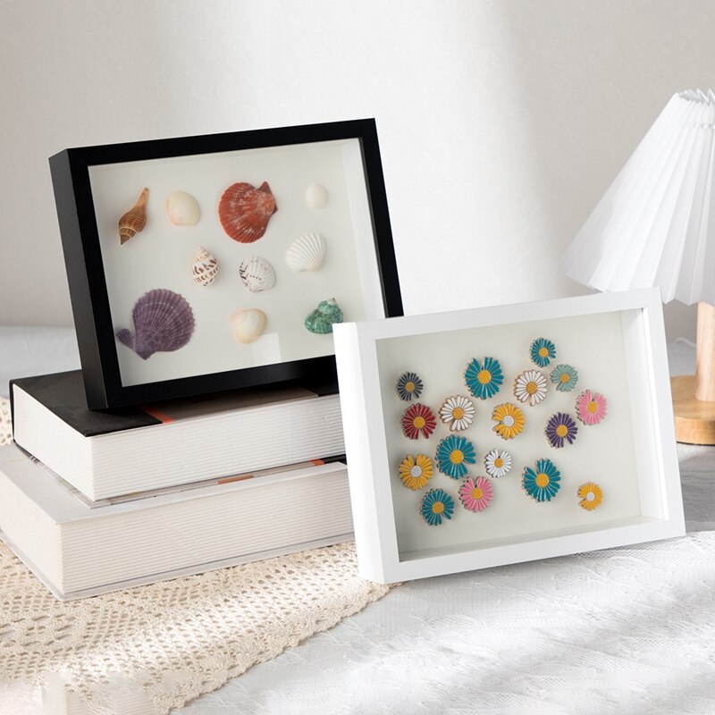 Cornici per foto 3D di fiori secchi espositore per campioni di insetti In piedi aula sala studio ornamento da tavolo cornice vuota 6/7/8 pollice