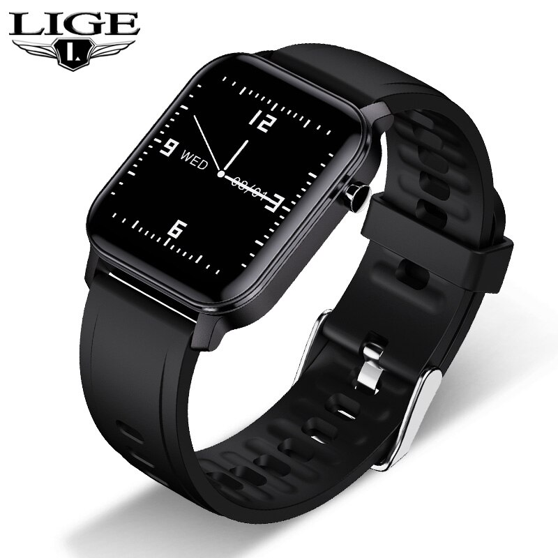 Luik Slimme Horloge Vrouwen Hartslag Bloeddrukmeter Fitness Tracker Smart Armband Sport Horloge Stappenteller Smartband: Black