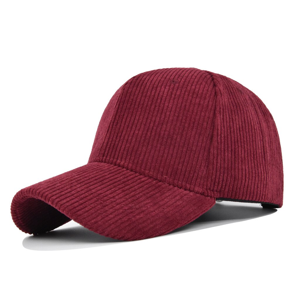 Version coréenne du costume deux pièces version coréenne de la casquette de baseball chapeau en velours côtelé 百搭秀 visage petit chapeau pour hommes de l'avant-toit de la de la rue