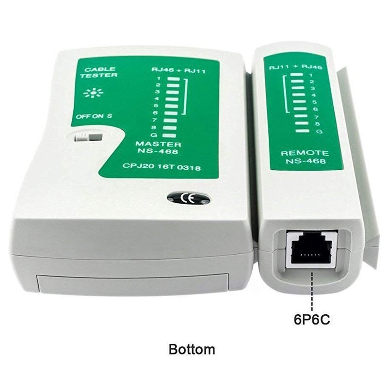 Netwerk ethernet lan kit 4 in 1 kabeltester + krimptang krimptang + draadstripper  +100x rj45 cat 5 cat 5e connector stekker netwerk