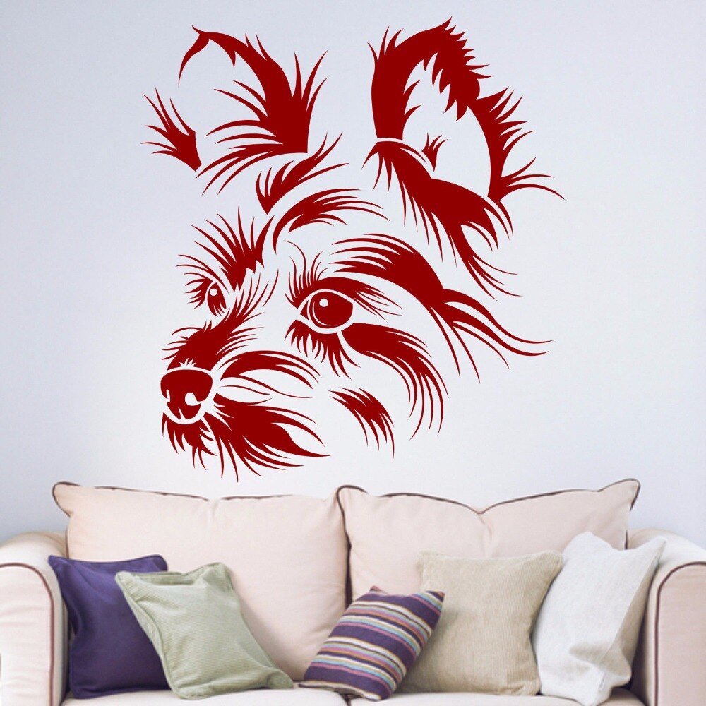 Yorkshire Terrier Dog Pet Shop Pet Grooming Salon Living Room Bedroom Home Window Hallway Art Vinyl Wall Decal Sticker B100