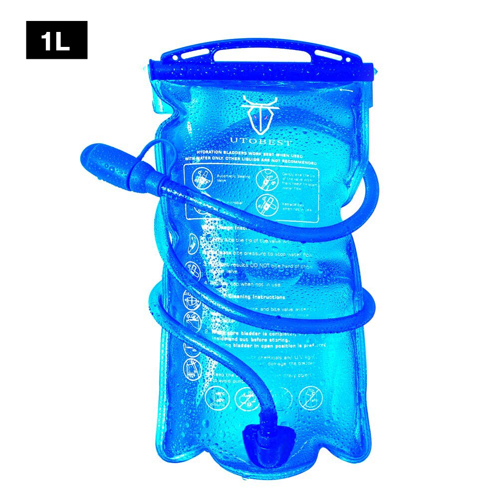 Det bedste vandreservoir til hydrering rygsæk sportssti hydrering blære lækagesikker vand blære hydrering pack til hikin: 1l