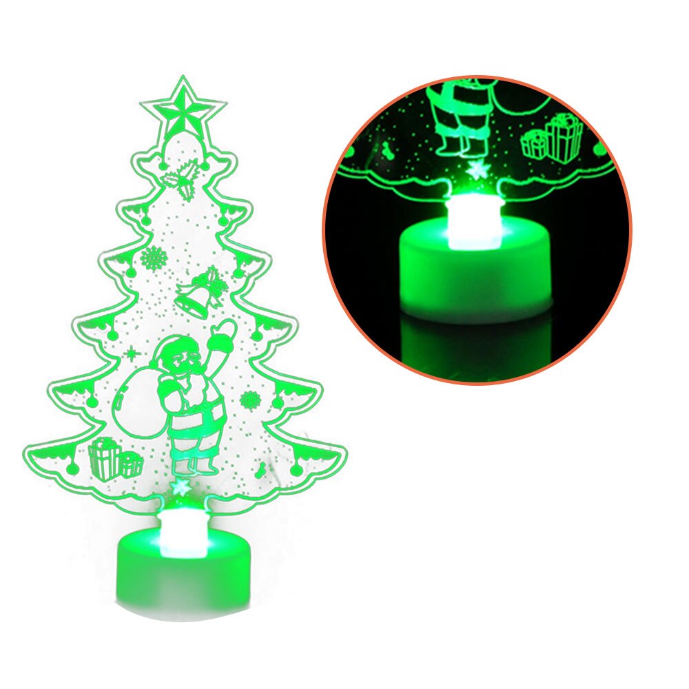 Christmas Xmas Tree Children Night Light Toy Colorful Santa Claus LED Kids Luminous Toys