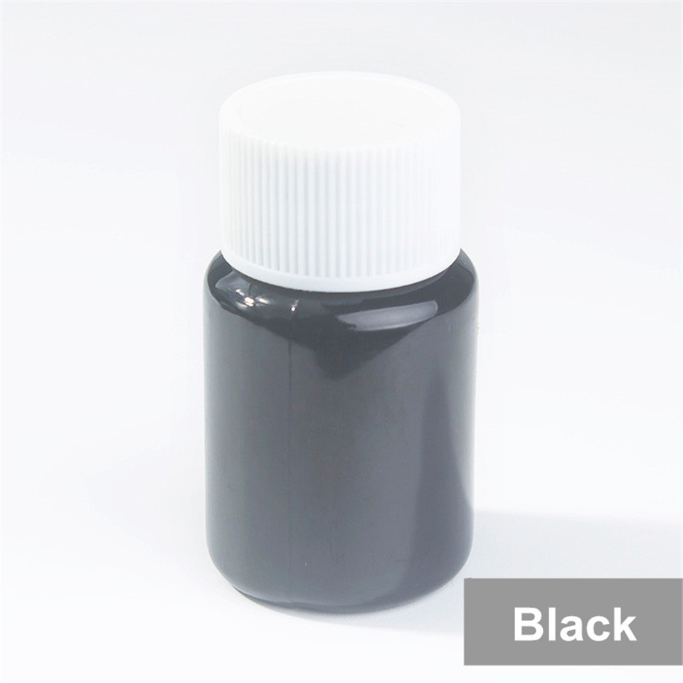 Trous en cuir éraflure fissures déchirures vinyle Kit de réparation Auto siège de voiture canapé manteaux en cuir liquide lisse outil de restauration: 20ml Black