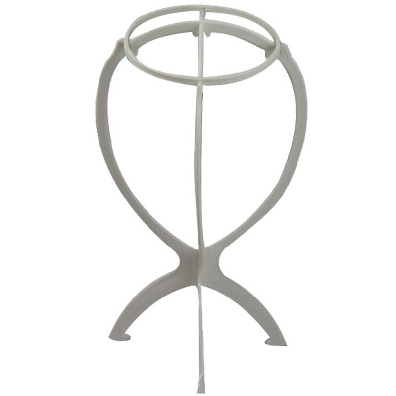 Einstellbare Perücke Steht Kunststoff halten Stehenden Falten Stabile Salon Praxis Tragbare Perücke Haar Kopf Hütte Kappe Anzeige Ständer Werkzeuge: wie gezeigt