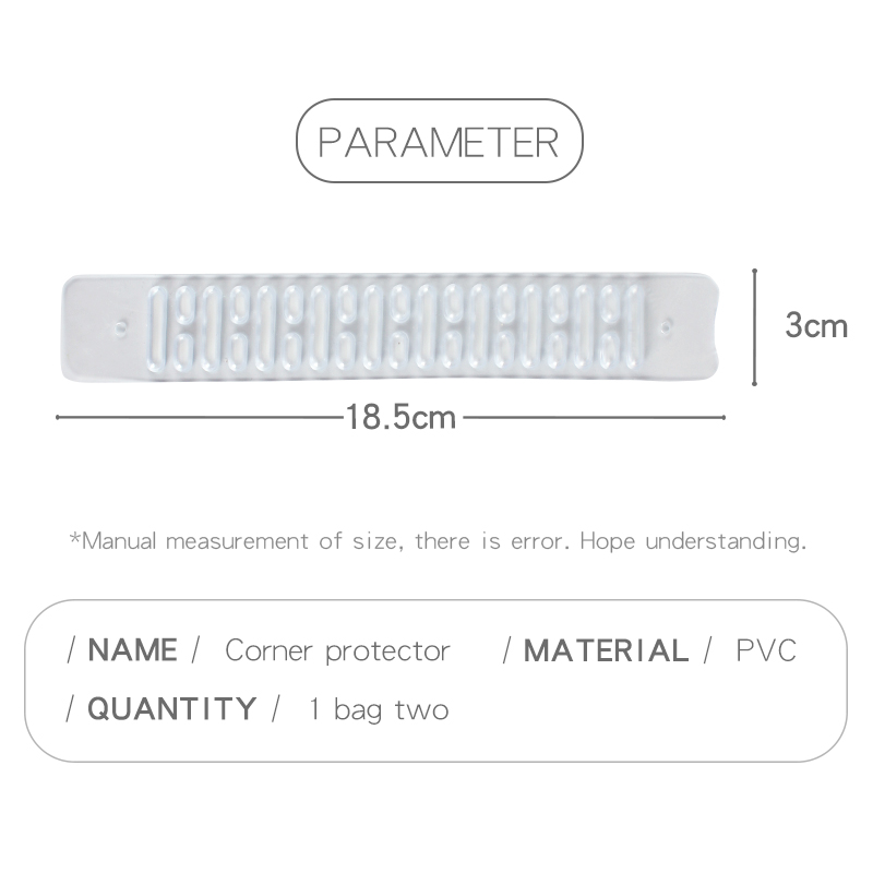Furniture Collision Edge Banding Children's Stool Protection Table Guard Strip Table Corner Bumper Soft Corner Cushion Pad 2Pcs