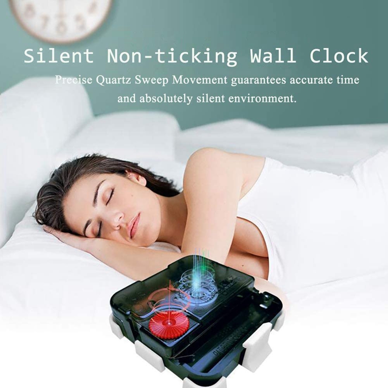 Wall Clock Battery Operated, Silent &amp; Large Wall Clocks For Living Room Kitchen Decor,Modern Style &amp; Easy To Read