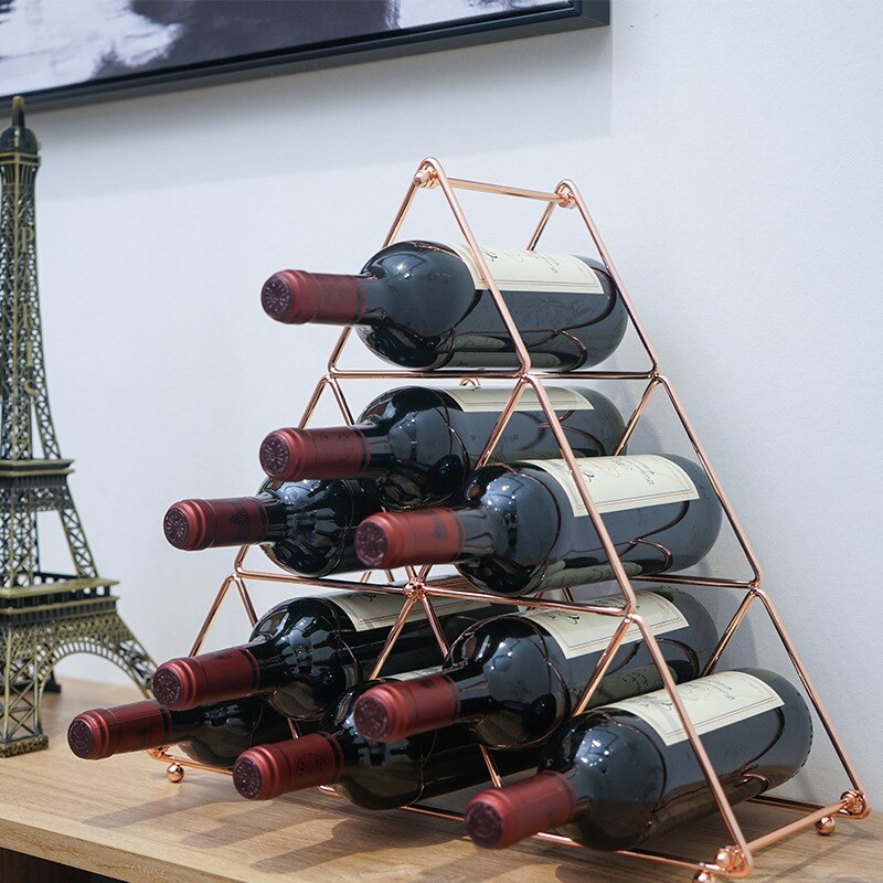 Afneembare restaurant woonkamer bar wijnkast wijnrek display rek wijnrek metaal eenvoudig huishoudelijk druivenrek