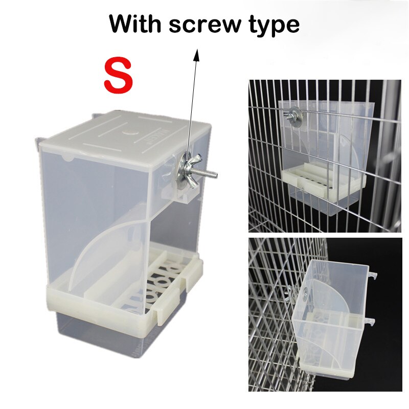 Image showcasing 300/450g Capacity Acrylic Parrot Integrated Automa... - Vicedeal