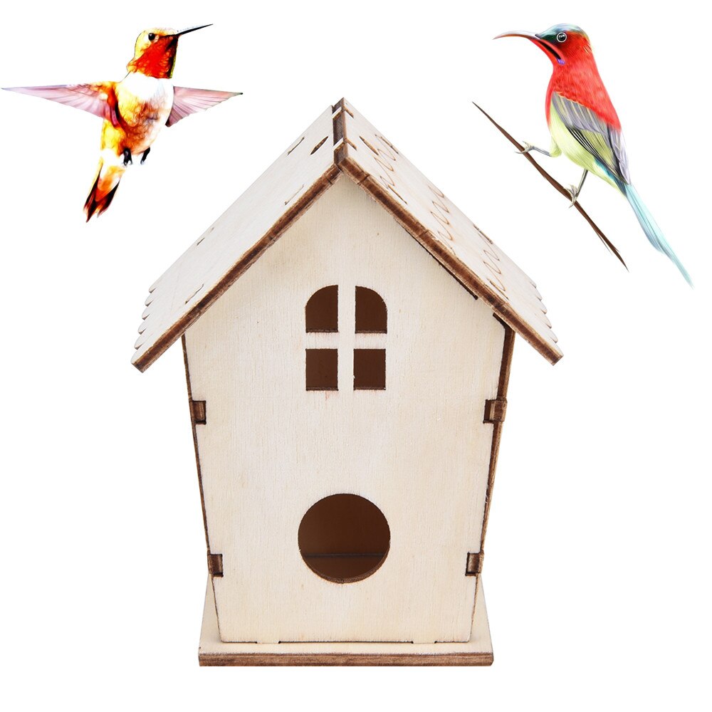 #20 DIY Nest Dox House Bird Box Wooden Box Birdhouse Garden Decor Parrot Cockatiels Swallows