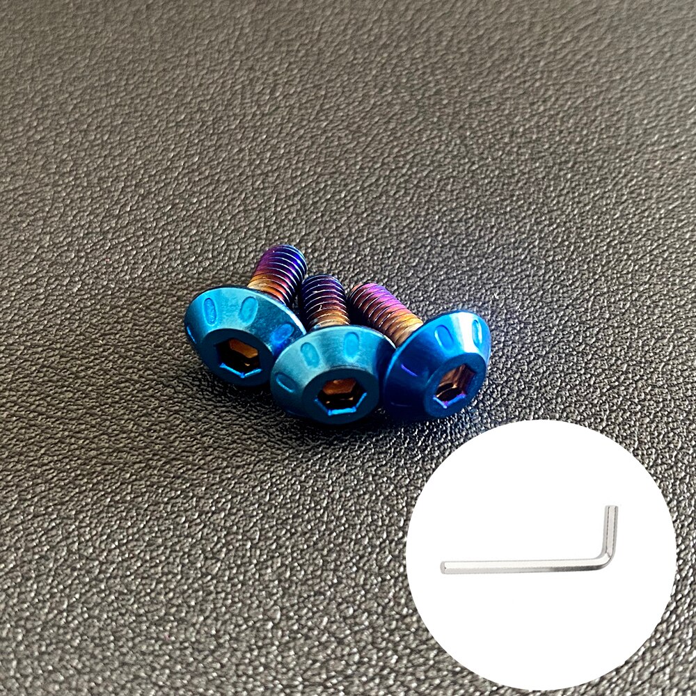 Alerón para casco de 7 colores, accesorios para motocicleta, adecuado para AGV Pista GP R GP RR: Screw blue