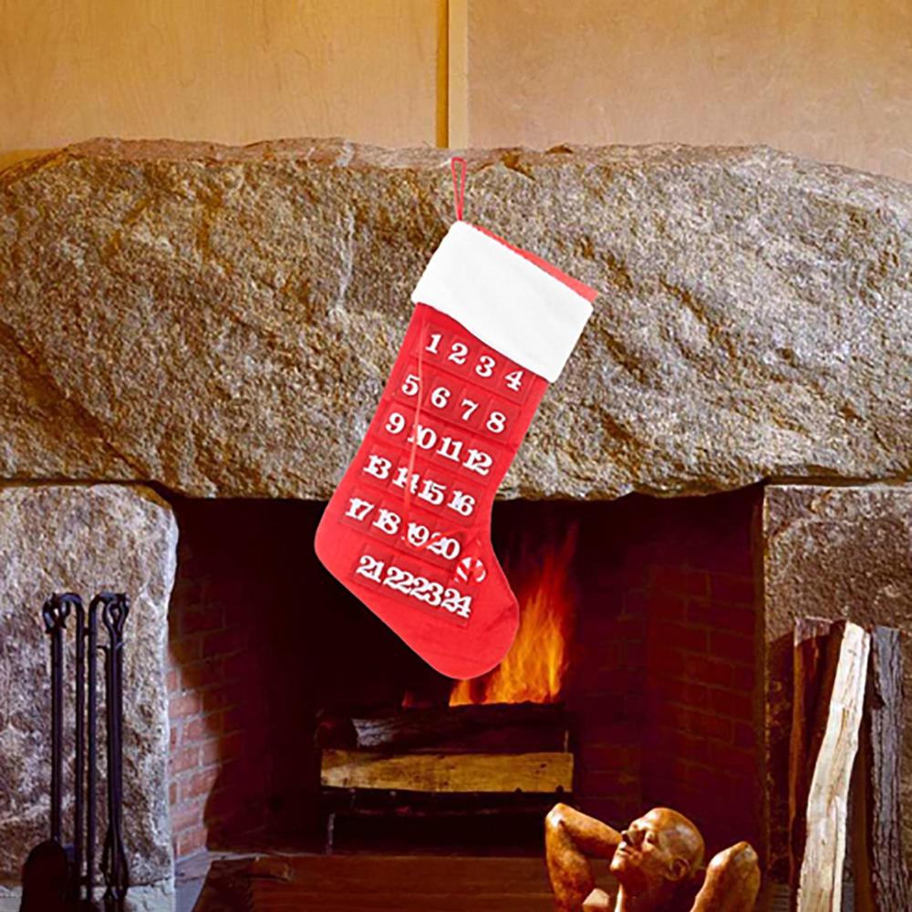 DIY Christmas Stock Advent Calendar Birthday Advent Calendar Fabric Christmas Tree Year Decor calendrier de l'avant #35