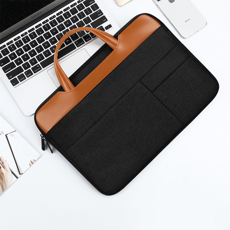 Nylon brifease Business donna uomo 12 13 14 borsa per Computer portatile da 15 pollici per Tablet Macbook impermeabile antifurto resistente all'usura