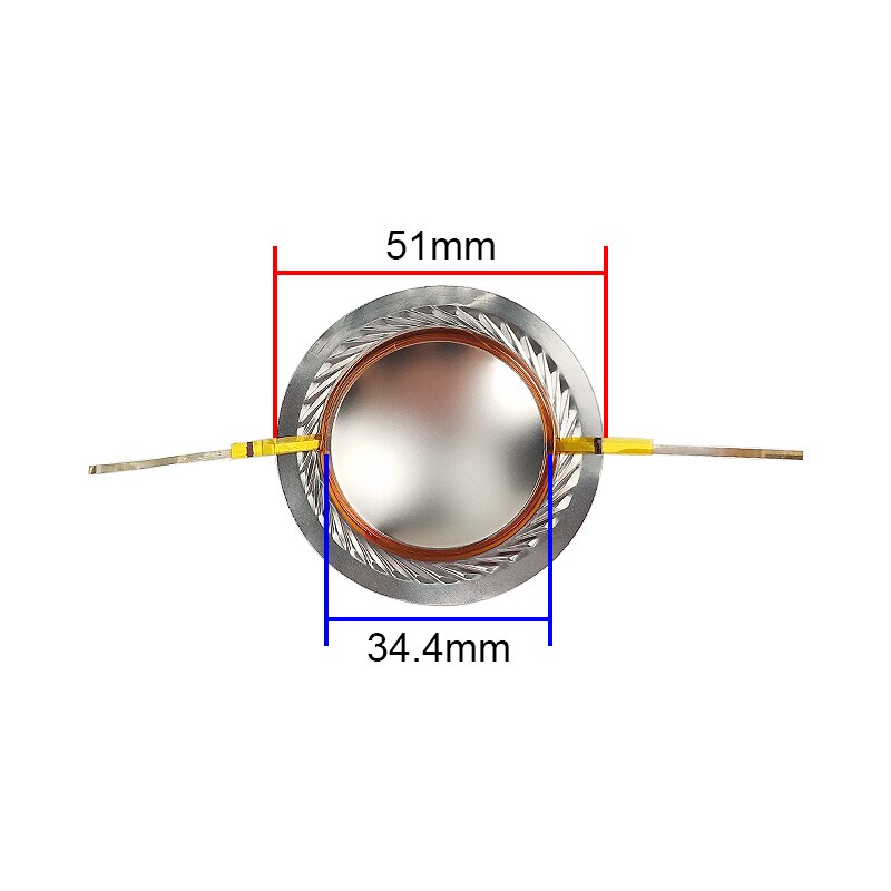 Ghxamp 34.4mm 34.5 kerne diskant stemme spole titanium film membran kobber beklædt auminum spole almindeligt højttaler reparation film 1 par