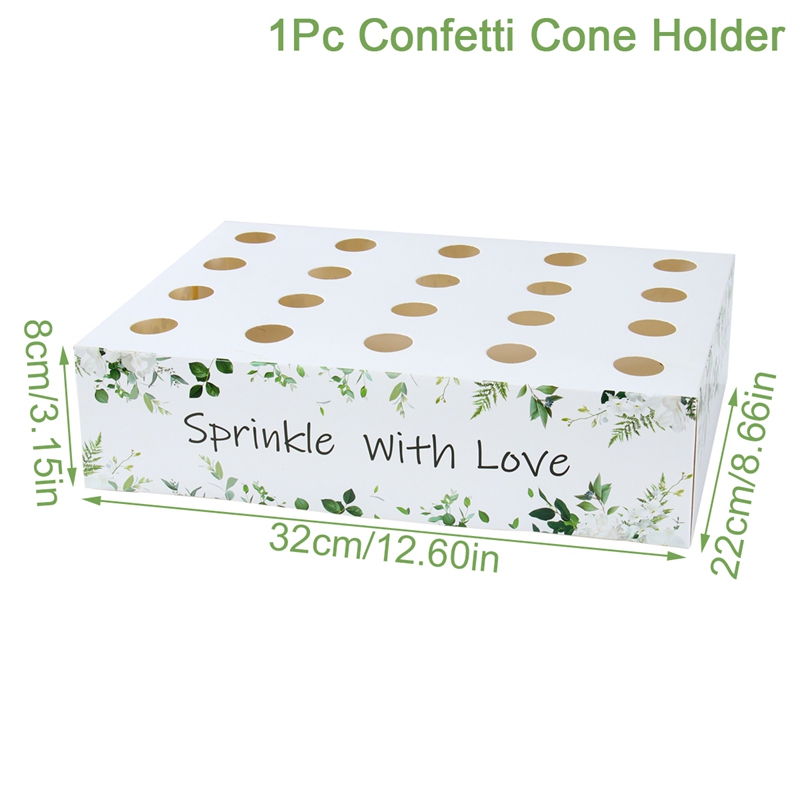 Wedding Confetti Cones Holder Support Wedding Decoration Flower Scraps Rustic Wedding Paper Tray Confetti Paper Cones Holder