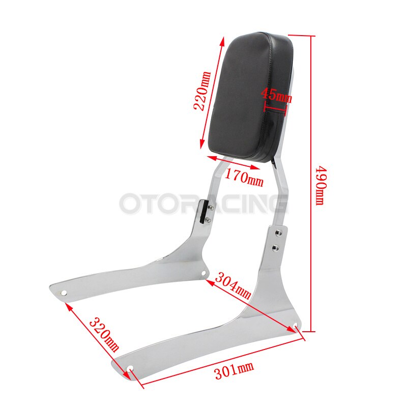Motorfiets Achter Passenger Chrome Rugleuning Sissy Bar Voor Suzuki Boulevard C90 2005 Intruder VL1500 1998-2004