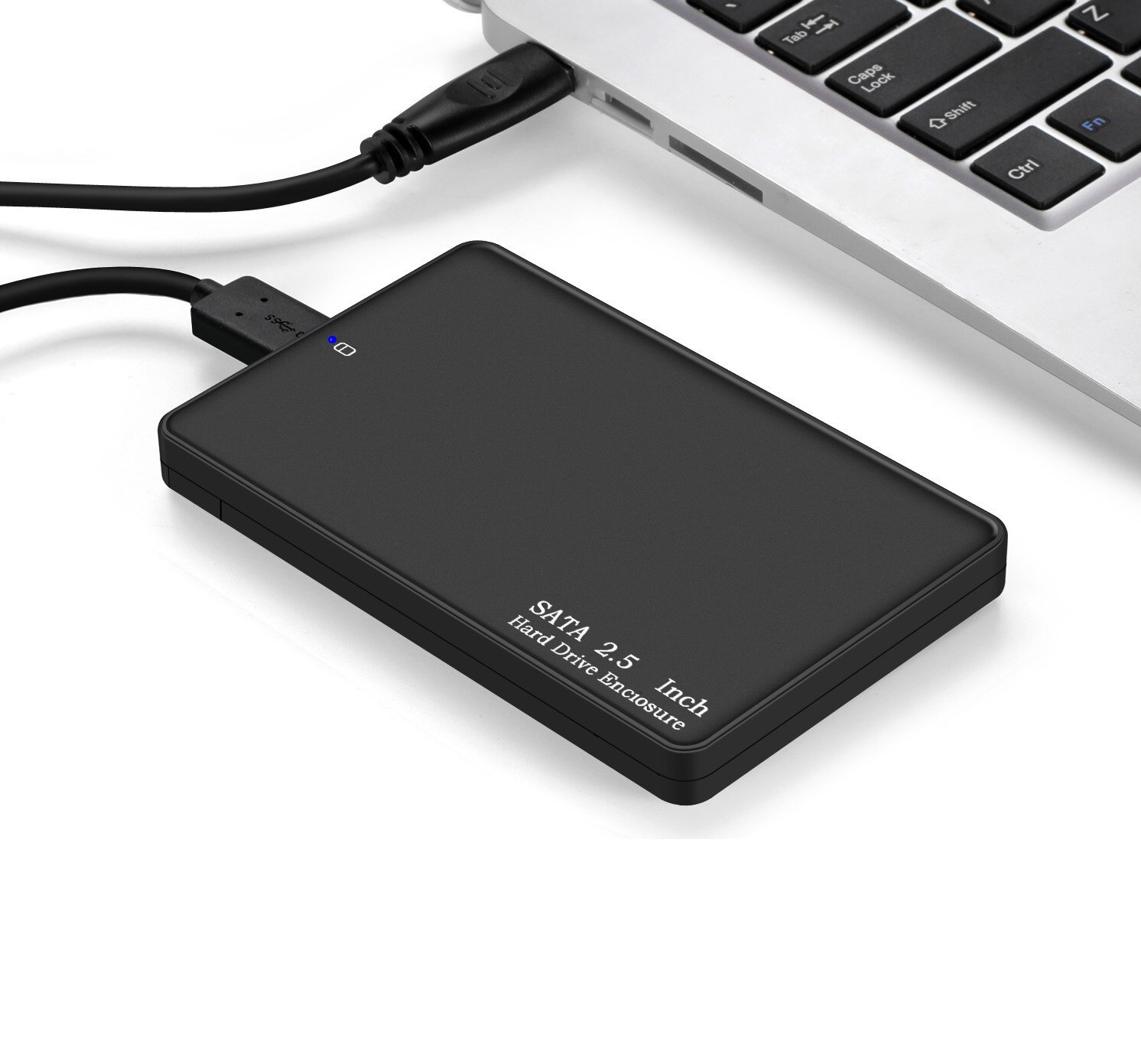 Boîtier pour disque dur externe SATA HDD/SSD 2.5 pouces, USB 3.0, Portable, sans outil, haute vitesse
