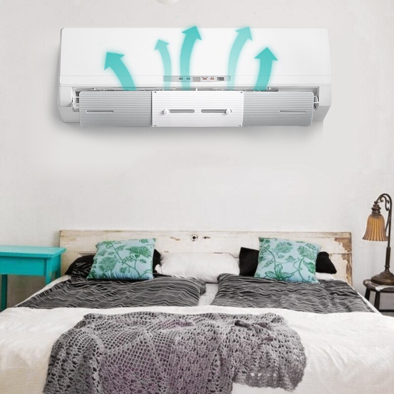 Adjustable Air Conditioner Cover 70Cm Anti-Wind Straight Shield Baffle Board Protector Air Cooling Windshield Wind Guide Plate