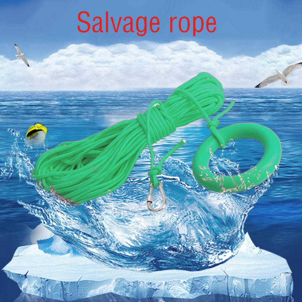 10/20m Strong Salvage Rope Safety Magnet Cord Traction Rope Disturbing String FishingTent Fixed Ropes with Buckle Hardware