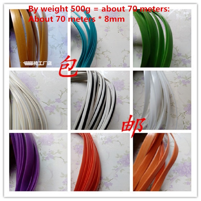500g = about 70 meters: flat synthetic rattan weaving material plastic rattan for knit and repair chair table,synthetic rattan