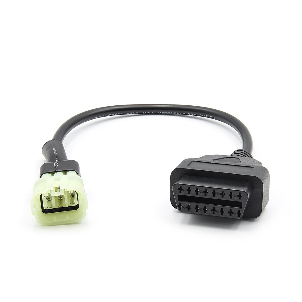 Conector para motocicleta KTM OBD2, adaptador de 6 pines a 16 pines para herramientas de diagnóstico OBD2, Cable de extensión para Moto OBD 2