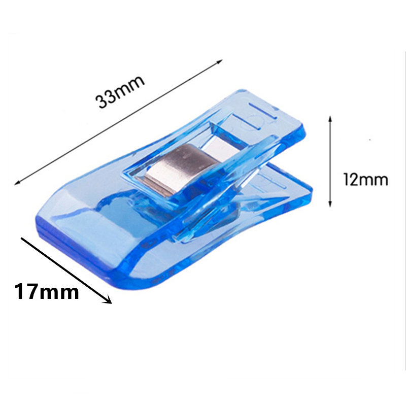 Pinces à vêtement en cuir Transparent, ensemble de 50 pièces, mélange multicolore, Clip de fixation, outil de couture, grande