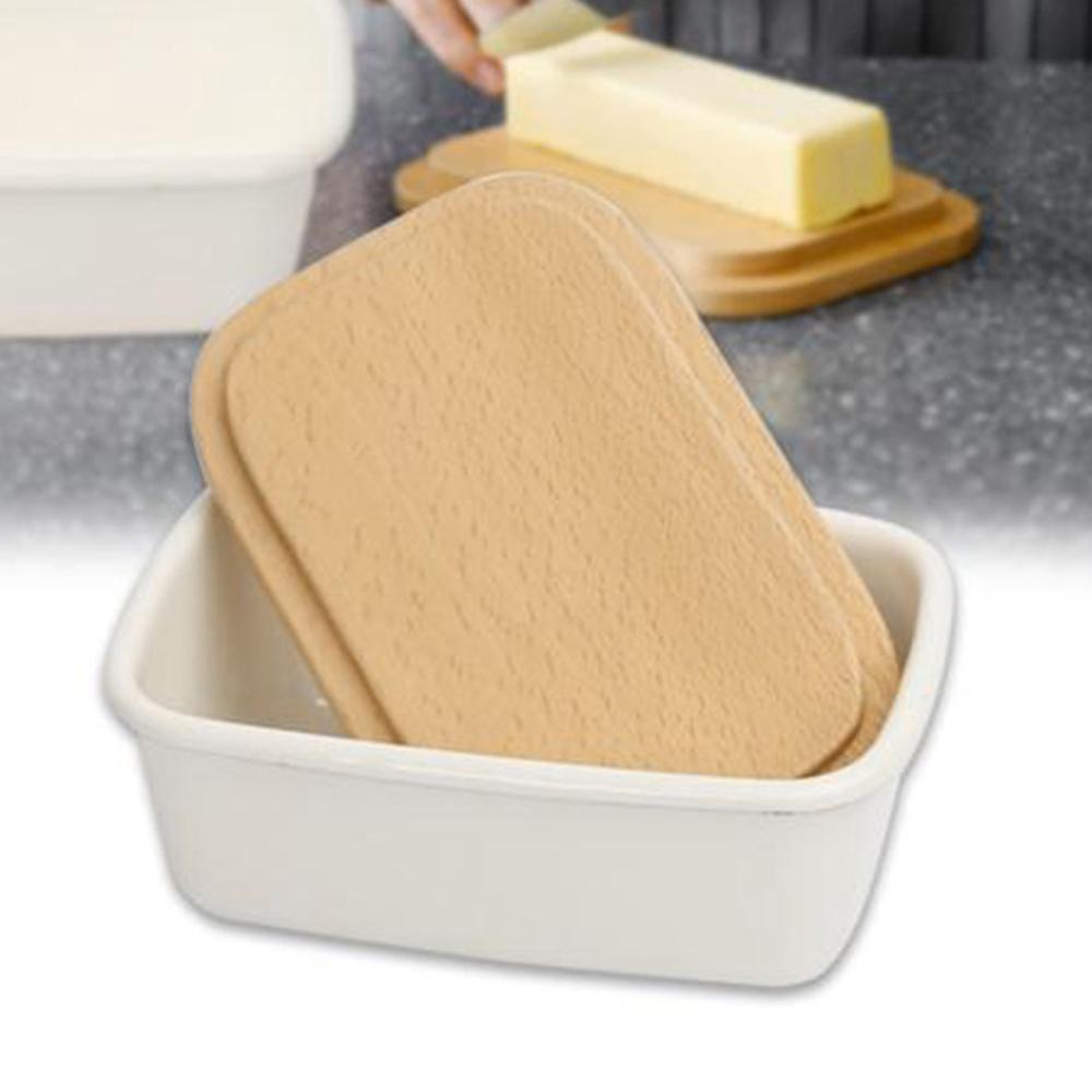 Cheese Container Organizer Crisper Food Storage Box For Kitchen Fridge Vintage Butter Container