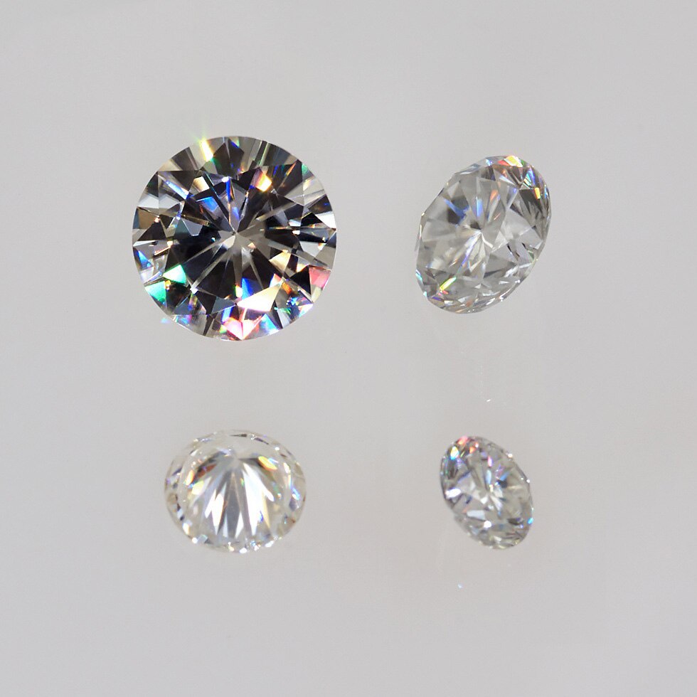 Taille brillante ronde 0.4ct Carat 4.5mm EF similaire à charles colvard Moissanite pierre lâche excellente de coupe Test positif