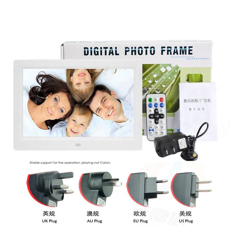 10 inches Digital Picture Frame Photo Album High Resolution MP3 MP4 Movie Player Alarm Clock with Remote Control