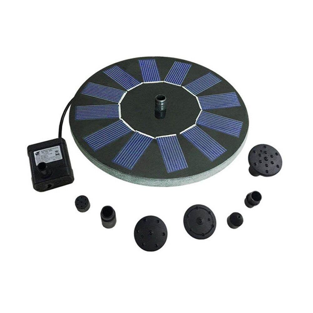 Solar Water Pump Fountain Floating Outdoor Pool Circular Fountains Solar Energy Garden Courtyard Fish Pond Waterpump Geyser