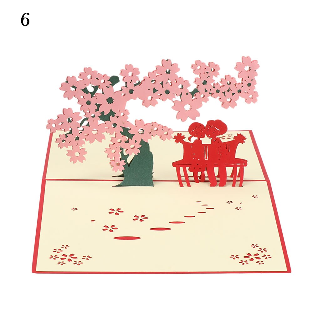 3D Pop-Up Cards Birthday Card for Girl Kids Wife Husband Birthday Cake Greeting Card Postcards Card with Envelope Stickers: 6