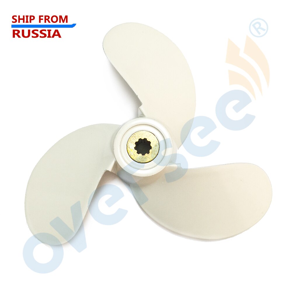 Aluminum Propeller 7 1/4x6 F2.5A/3A 7-1/4x6 6L5-45943-01-EL 9 Spline For 3HP Yamaha Outboard Motor 6L5-45943