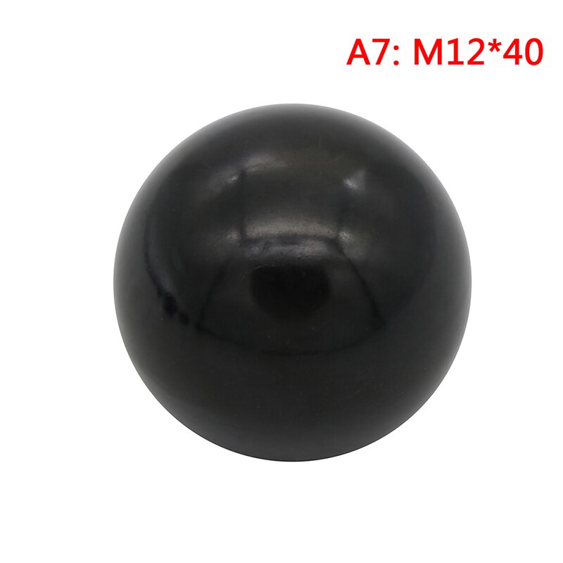 M4/m5/m6/m8/m10/m12 gevind sort plast fastspænding kobberkerneknap kugleformet hoved fastspændingsmøtrik knap 1 stk: A7