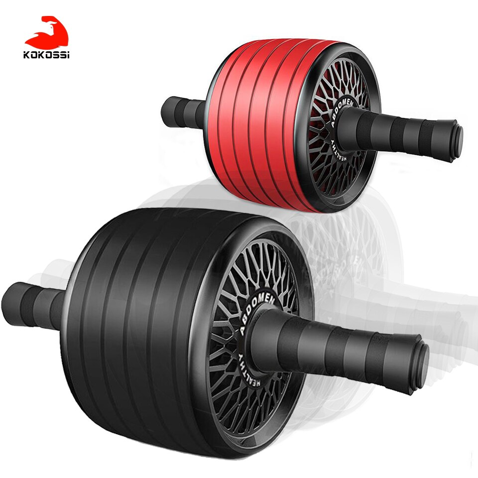 KoKossi Fitness AB Roller Spring Rebound Home Gym Equipment for Muscle Exercise Wide Power ABS Wheel Abdominal Muscle Trainer