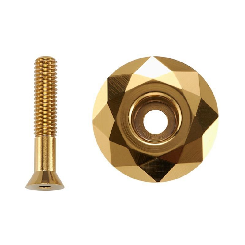 3 Kleuren Fiets Headset Vork Dop Mtb Stuurpen Top Cap Headset Cover 28.6Mm 1 1/8 "stuurbuis Fietsonderdelen: Earthy golden