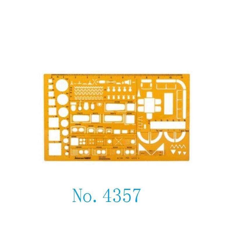 1:50 Architecture Decoration Furniture Symbols Drawing Drafting Template Stencil No 4357: Default Title