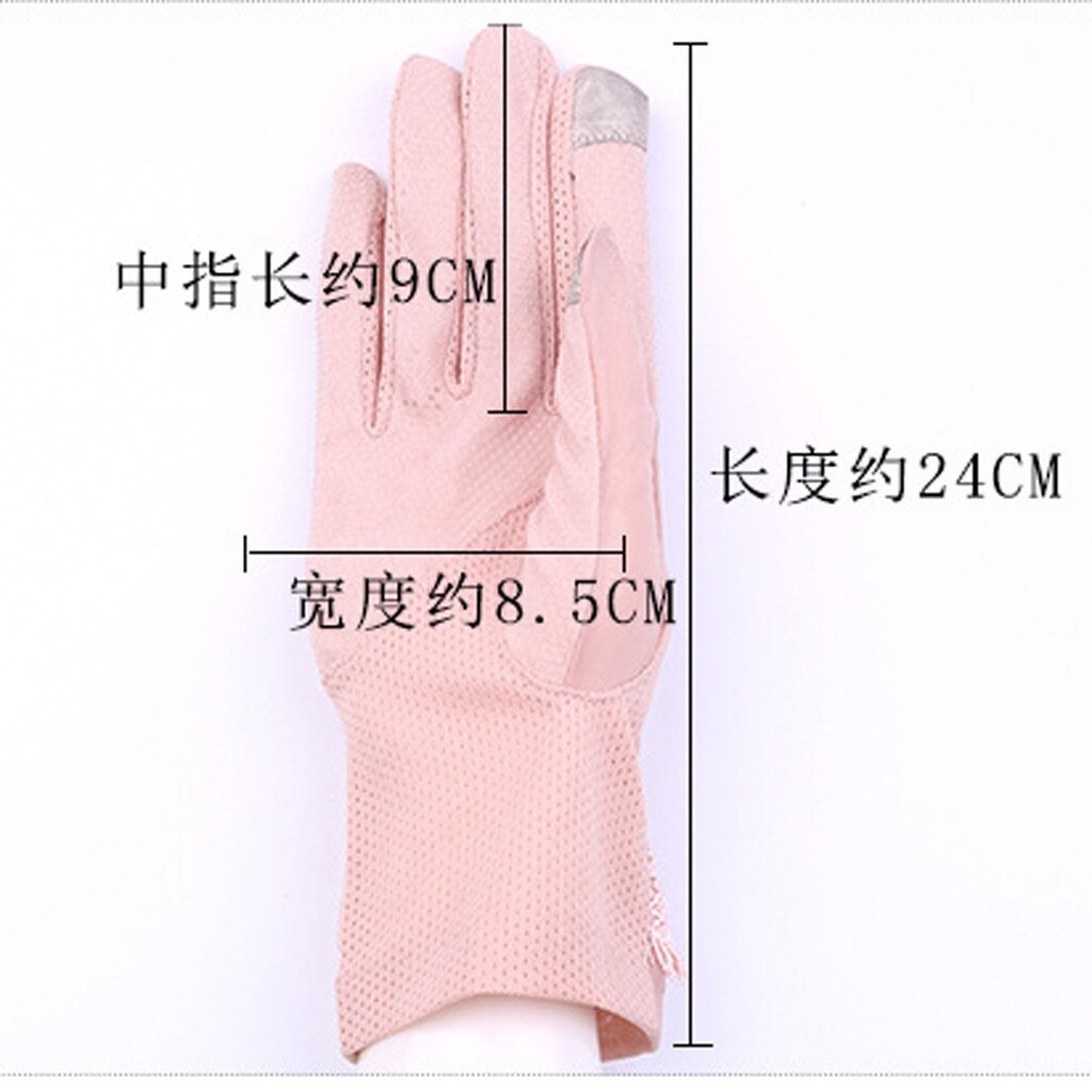 #30 Sexy Summer Gloves Women Uv Sunscreen Short Sun Female Gloves Ice Silk Lace Driving Of Thin Touch Screen Lady Gloves