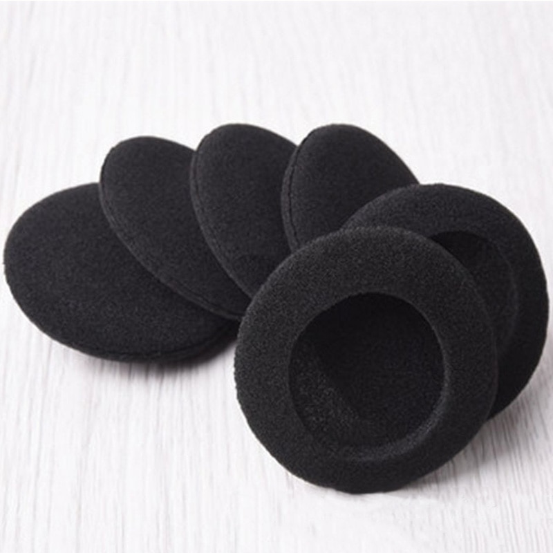 10 stuks zwarte oorkussens van spons voor sennheiser  px100, 80 px200 koss porta sporta pro ksc 35, 75 akg hoofdtelefoon/oortelefoon headset